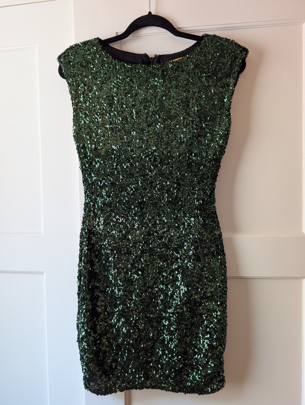 Alice + Olivia Green Sequin Mini Dress XS